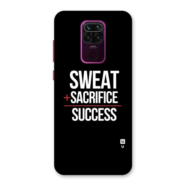 Sweat Sacrifice Success Back Case for Redmi Note 9