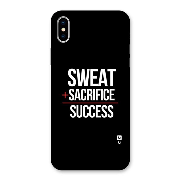 Sweat Sacrifice Success Back Case for iPhone X