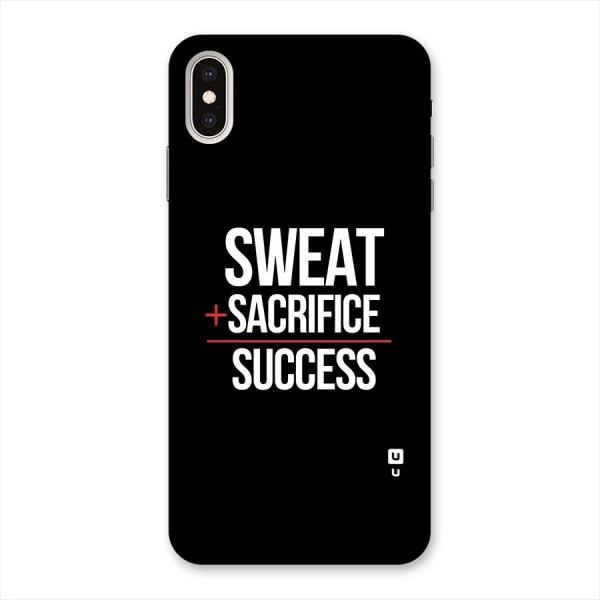 Sweat Sacrifice Success Back Case for iPhone XS Max