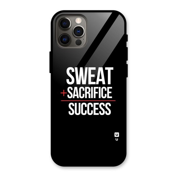 Sweat Sacrifice Success Glass Back Case for iPhone 12 Pro
