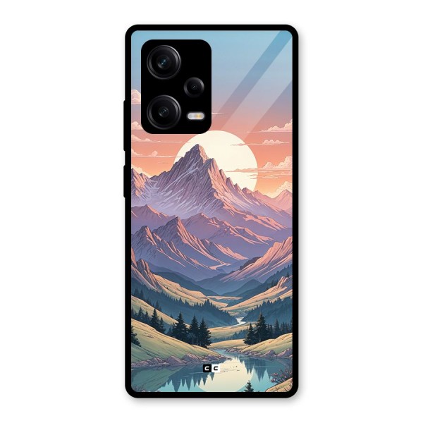 Sweet Evening Glass Back Case for Redmi Note 12 Pro