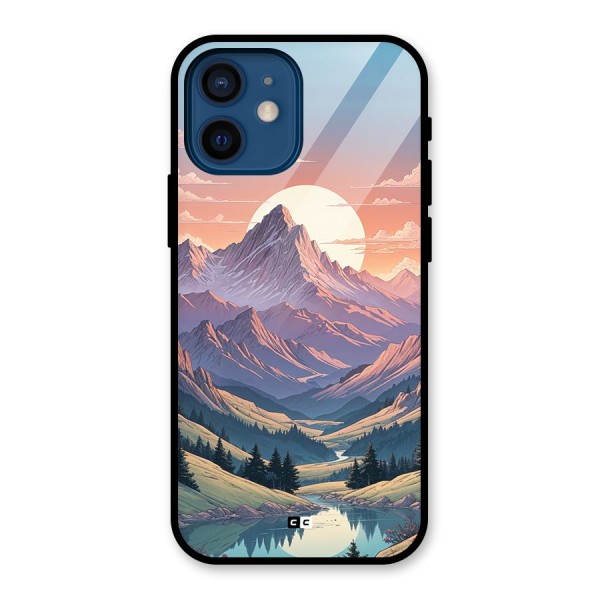 Sweet Evening Glass Back Case for iPhone 12 Mini
