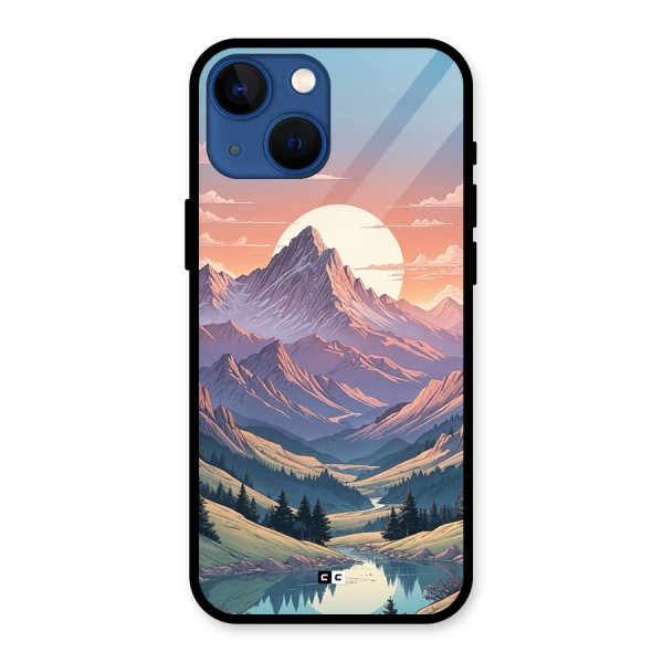 Sweet Evening Glass Back Case for iPhone 13 Mini