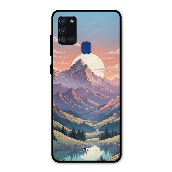 Sweet Evening Metal Back Case for Galaxy A21s