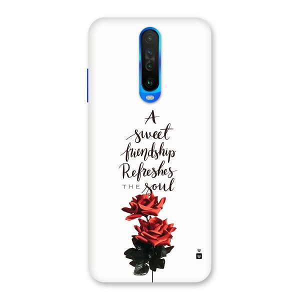 Sweet Friendship Back Case for Poco X2