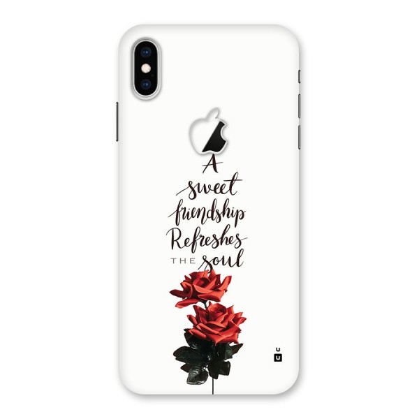 Sweet Friendship Back Case for iPhone XS Max Apple Cut