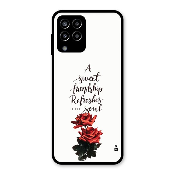 Sweet Friendship Glass Back Case for Galaxy M33