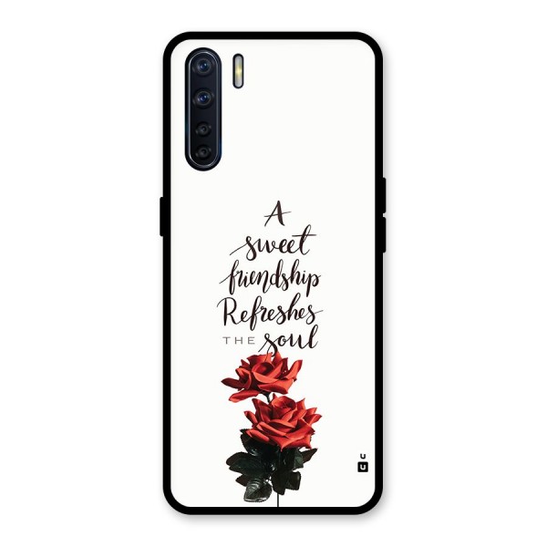 Sweet Friendship Glass Back Case for Oppo F15