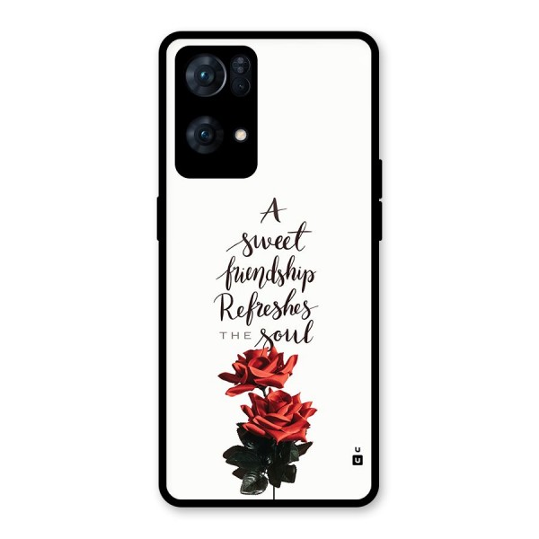 Sweet Friendship Glass Back Case for Oppo Reno7 Pro 5G