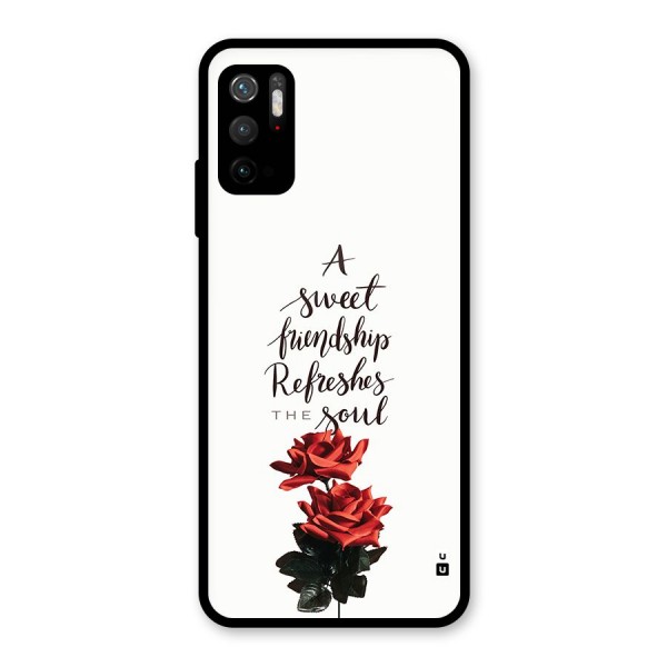 Sweet Friendship Glass Back Case for Poco M3 Pro 5G