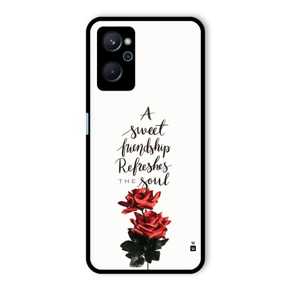 Sweet Friendship Glass Back Case for Realme 9i