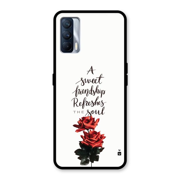 Sweet Friendship Glass Back Case for Realme X7