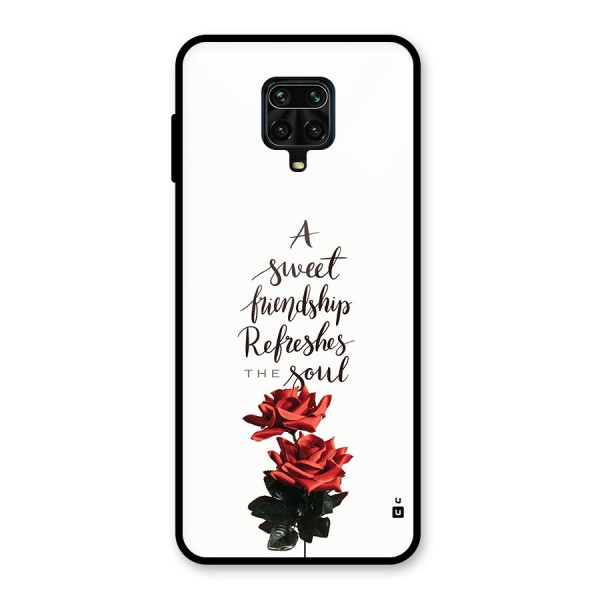 Sweet Friendship Glass Back Case for Redmi Note 9 Pro Max