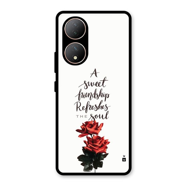 Sweet Friendship Glass Back Case for Vivo Y100A