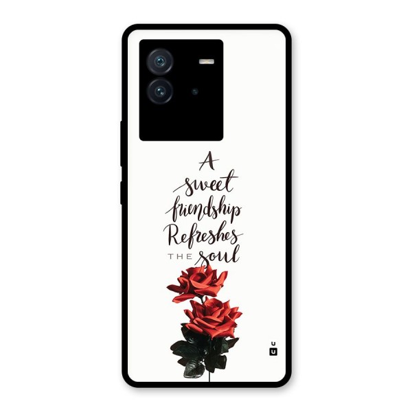 Sweet Friendship Glass Back Case for Vivo iQOO Neo 6 5G