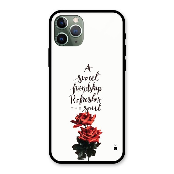 Sweet Friendship Glass Back Case for iPhone 11 Pro