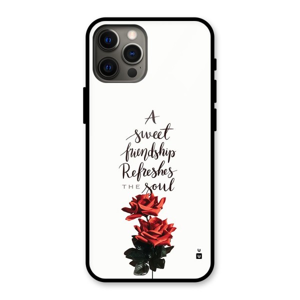 Sweet Friendship Glass Back Case for iPhone 12 Pro Max