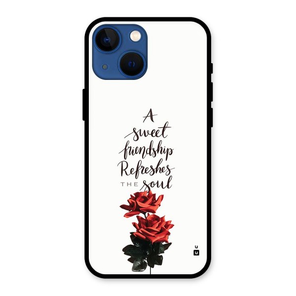 Sweet Friendship Glass Back Case for iPhone 13 Mini