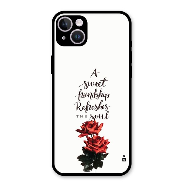 Sweet Friendship Glass Back Case for iPhone 14 Plus