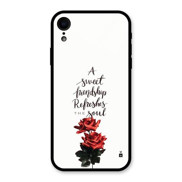 Sweet Friendship Glass Back Case for iPhone XR
