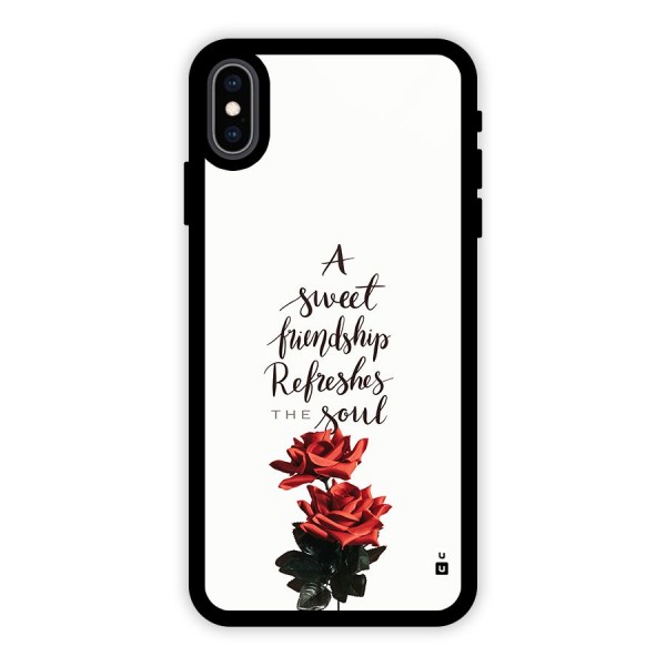 Sweet Friendship Glass Back Case for iPhone XS Max
