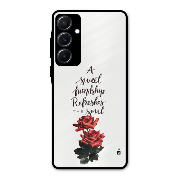 Sweet Friendship Metal Back Case for Galaxy A55
