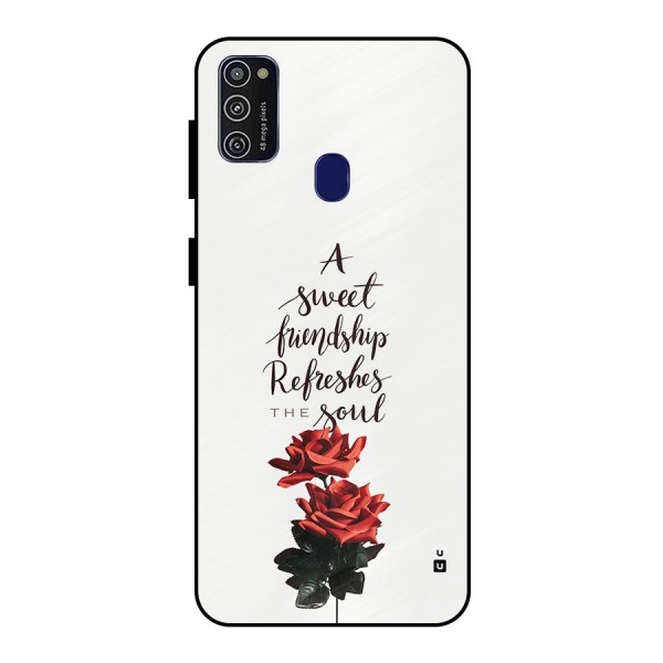 Sweet Friendship Metal Back Case for Galaxy M30s