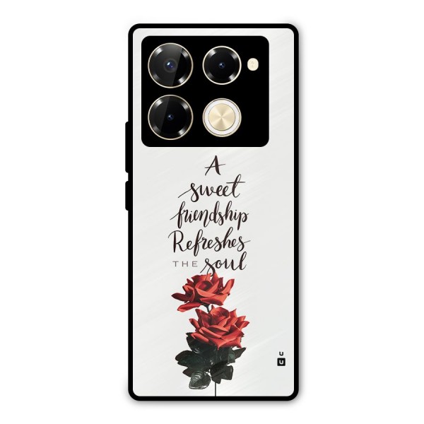 Sweet Friendship Metal Back Case for Infinix Note 40 Pro
