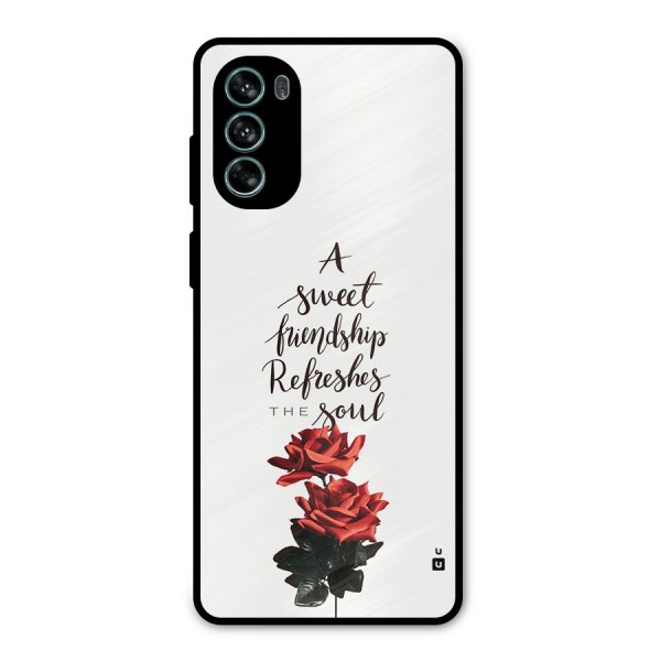 Sweet Friendship Metal Back Case for Moto G62