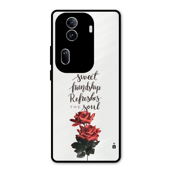 Sweet Friendship Metal Back Case for Oppo Reno11 Pro 5G