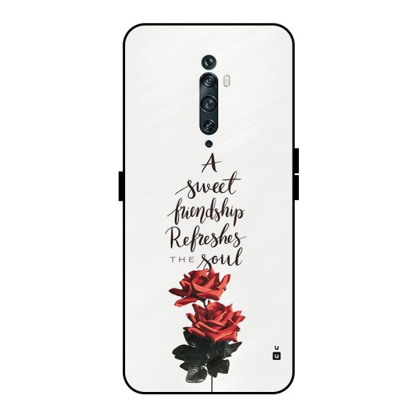 Sweet Friendship Metal Back Case for Oppo Reno2 F