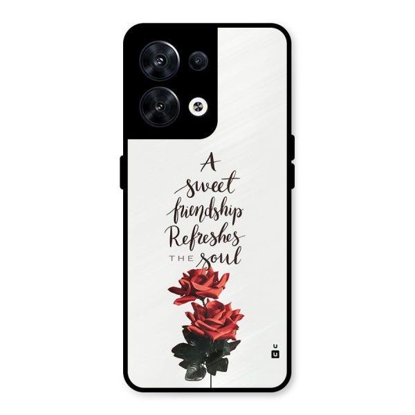 Sweet Friendship Metal Back Case for Oppo Reno8 5G