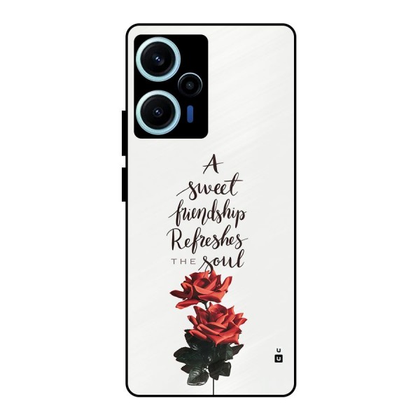 Sweet Friendship Metal Back Case for Poco F5