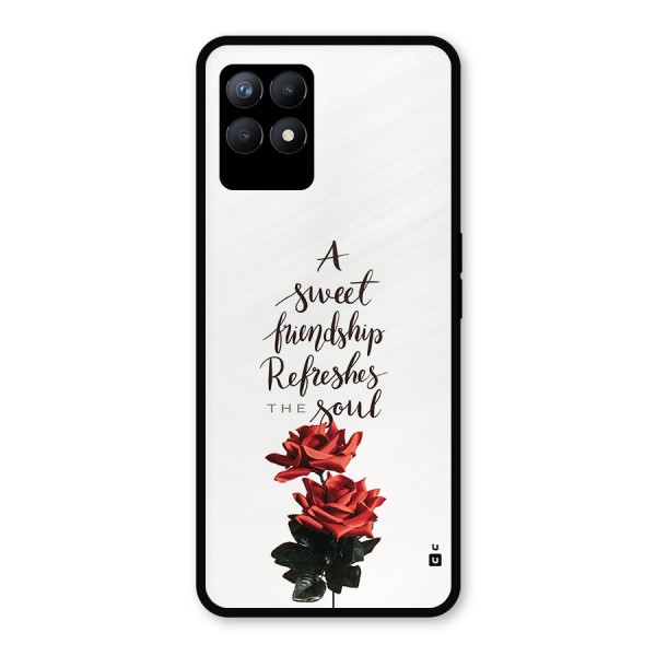 Sweet Friendship Metal Back Case for Realme 8i