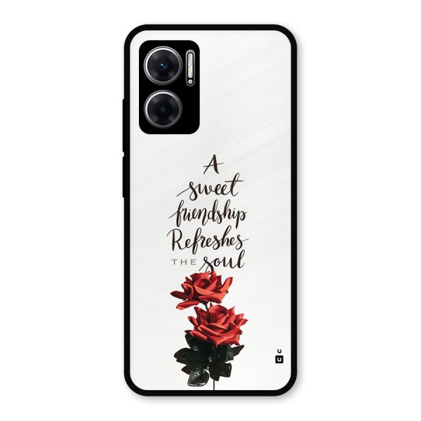 Sweet Friendship Metal Back Case for Redmi 11 Prime 5G