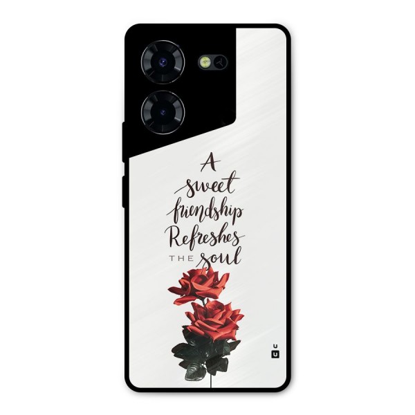 Sweet Friendship Metal Back Case for Tecno Pova 5 Pro 5G