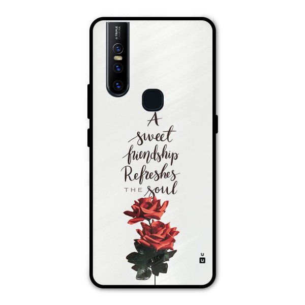 Sweet Friendship Metal Back Case for Vivo V15