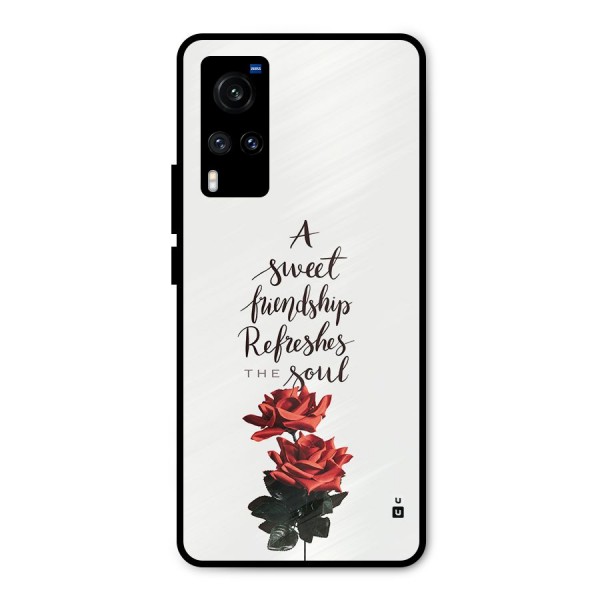 Sweet Friendship Metal Back Case for Vivo X60