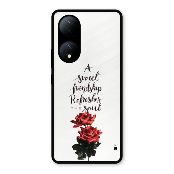 Sweet Friendship Metal Back Case for Vivo Y100