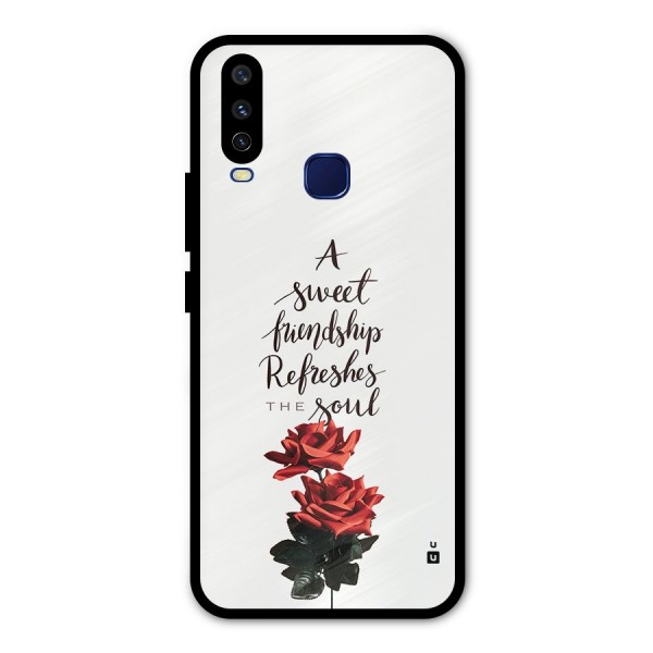 Sweet Friendship Metal Back Case for Vivo Y15