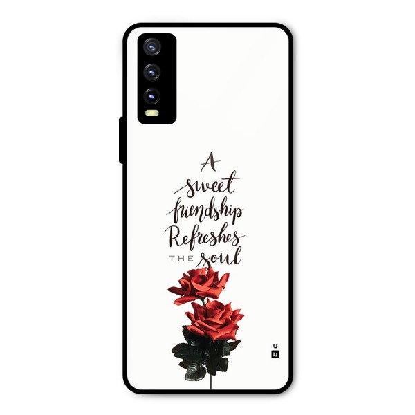 Sweet Friendship Metal Back Case for Vivo Y20i