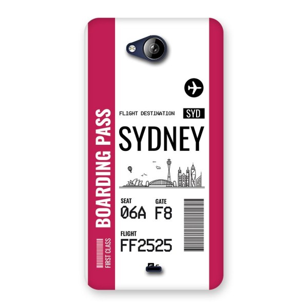Sydney Boarding Pass Back Case for Canvas Play Q355