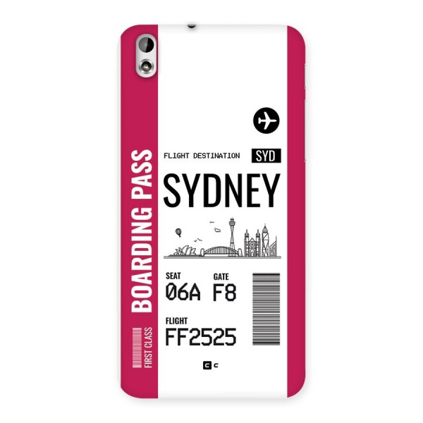 Sydney Boarding Pass Back Case for Desire 816