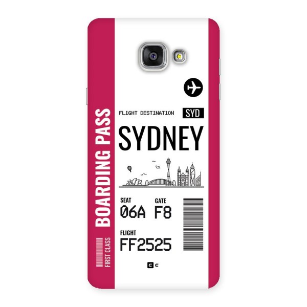 Sydney Boarding Pass Back Case for Galaxy A7 (2016)
