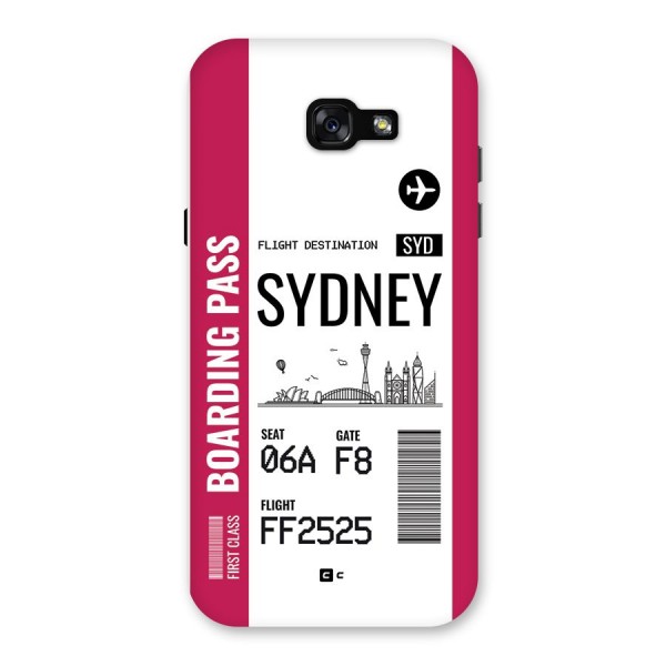 Sydney Boarding Pass Back Case for Galaxy A7 (2017)
