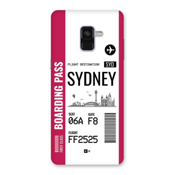 Sydney Boarding Pass Back Case for Galaxy A8 Plus