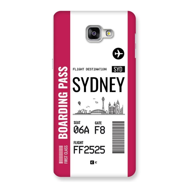 Sydney Boarding Pass Back Case for Galaxy A9