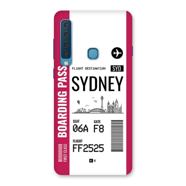 Sydney Boarding Pass Back Case for Galaxy A9 (2018)