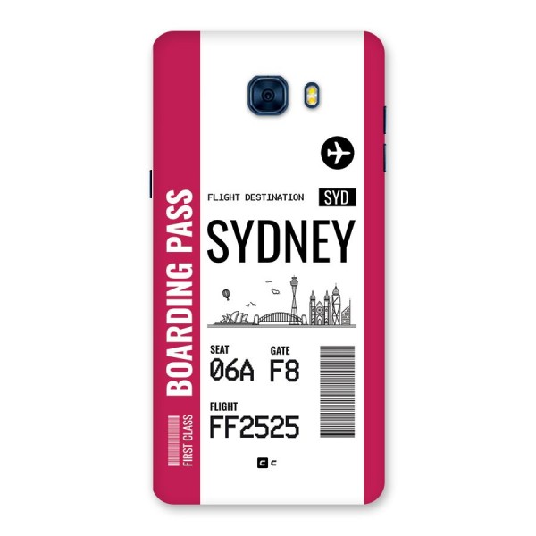 Sydney Boarding Pass Back Case for Galaxy C7 Pro