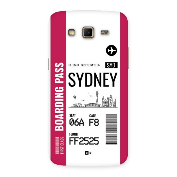 Sydney Boarding Pass Back Case for Galaxy Grand 2